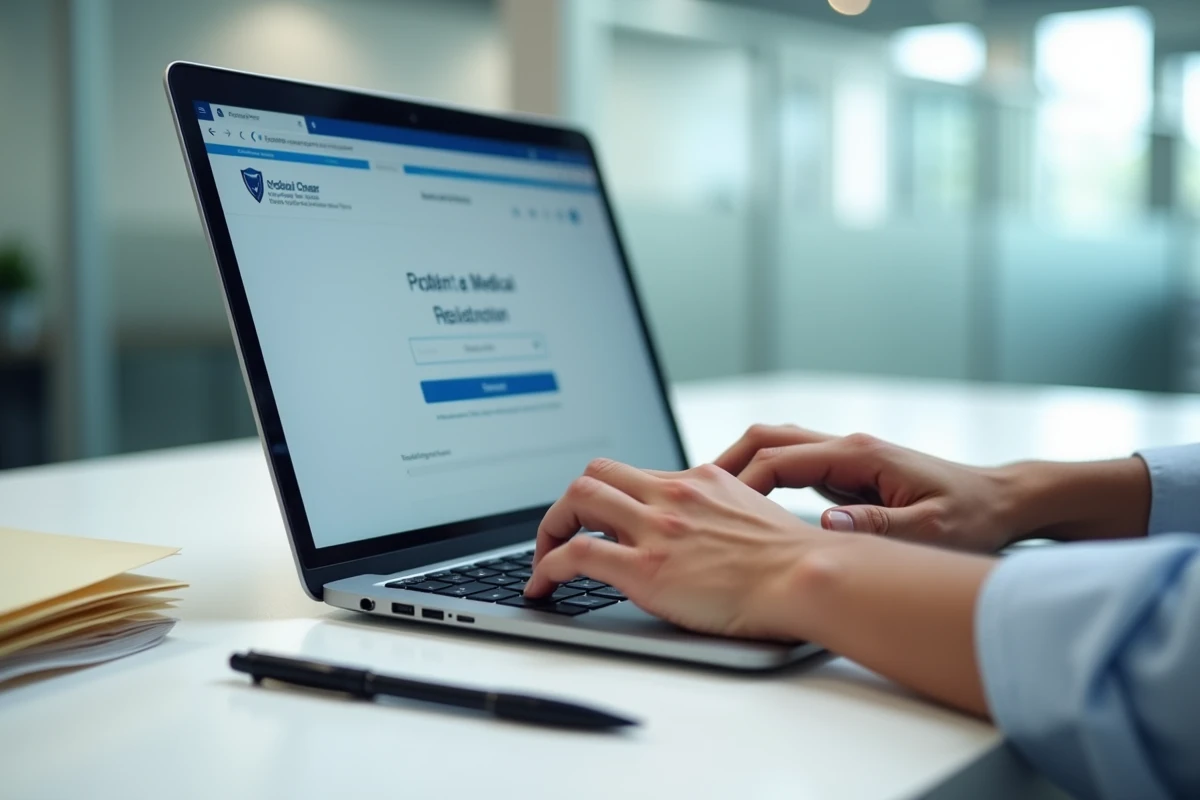 Recherche du numéro ADELI d'un médecin sur le site officiel du gouvernement depuis un poste de travail administratif
